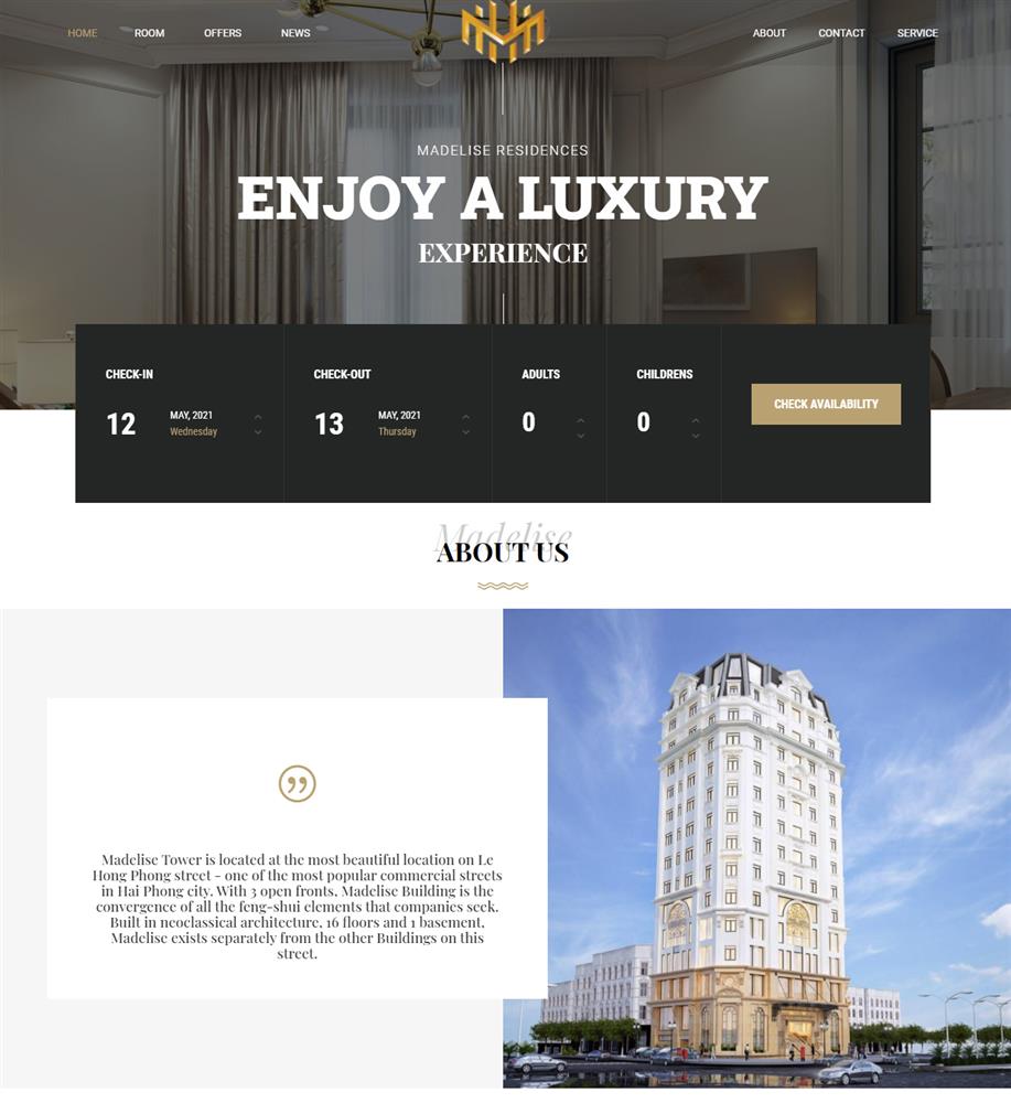Website khách sạn